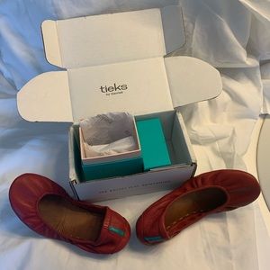 Tieks red size 7 -pre-loved